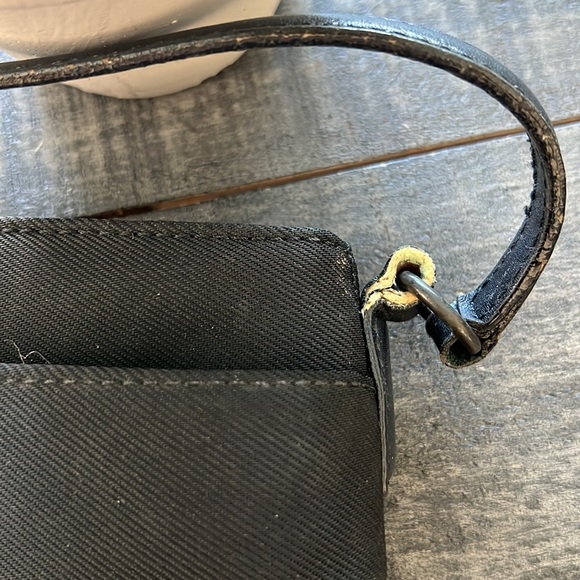 COACH BLACK CANVAS MINI BAG - Picture 8 of 9